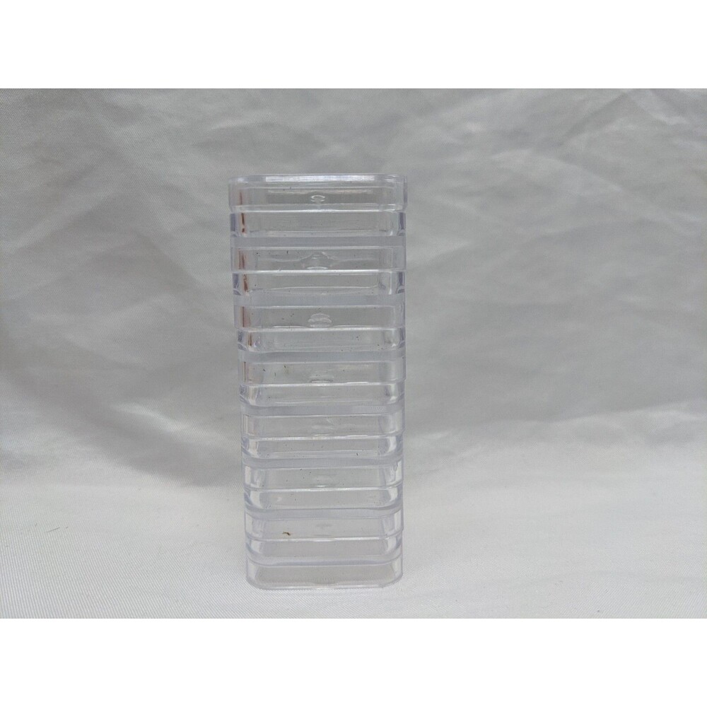Lot Of (7) ~1" Clear Stackable Coantainers